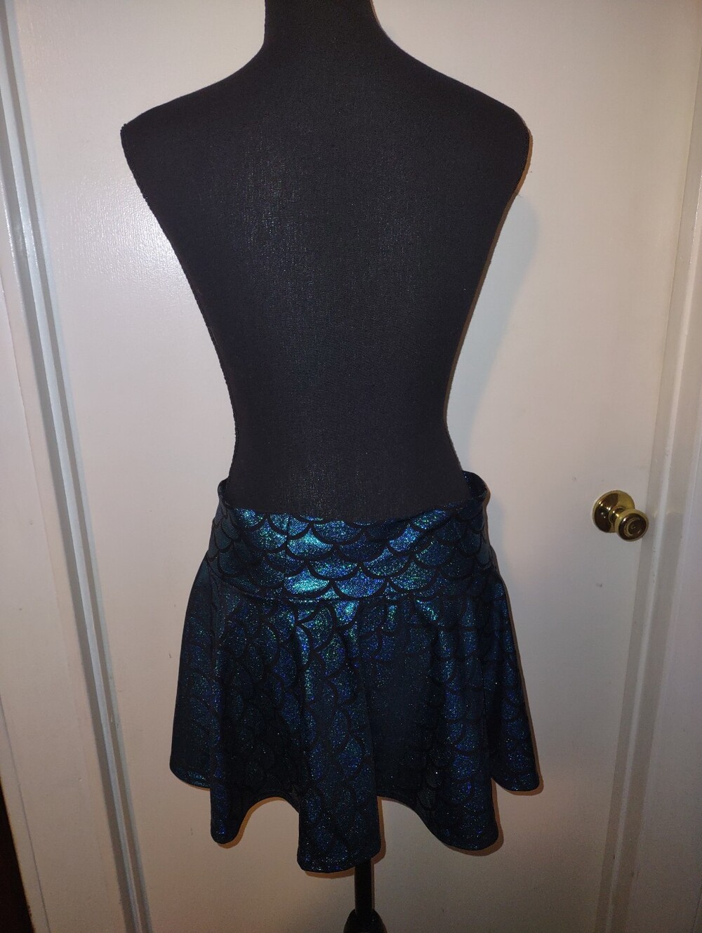 Mermaid Scale Rave Mini Skirt - Picture 9 of 12